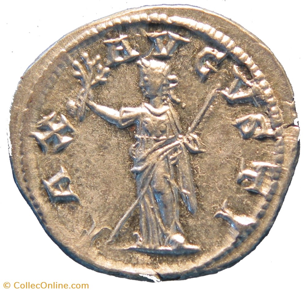 Antoninien 1ere émission Pax monnaie antique av jc ap romaine antoninien 1ere emission pax