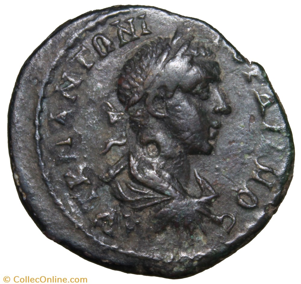 Triassaria Sarapis monnaie antique av jc romaine provinciale triassaria sarapis
