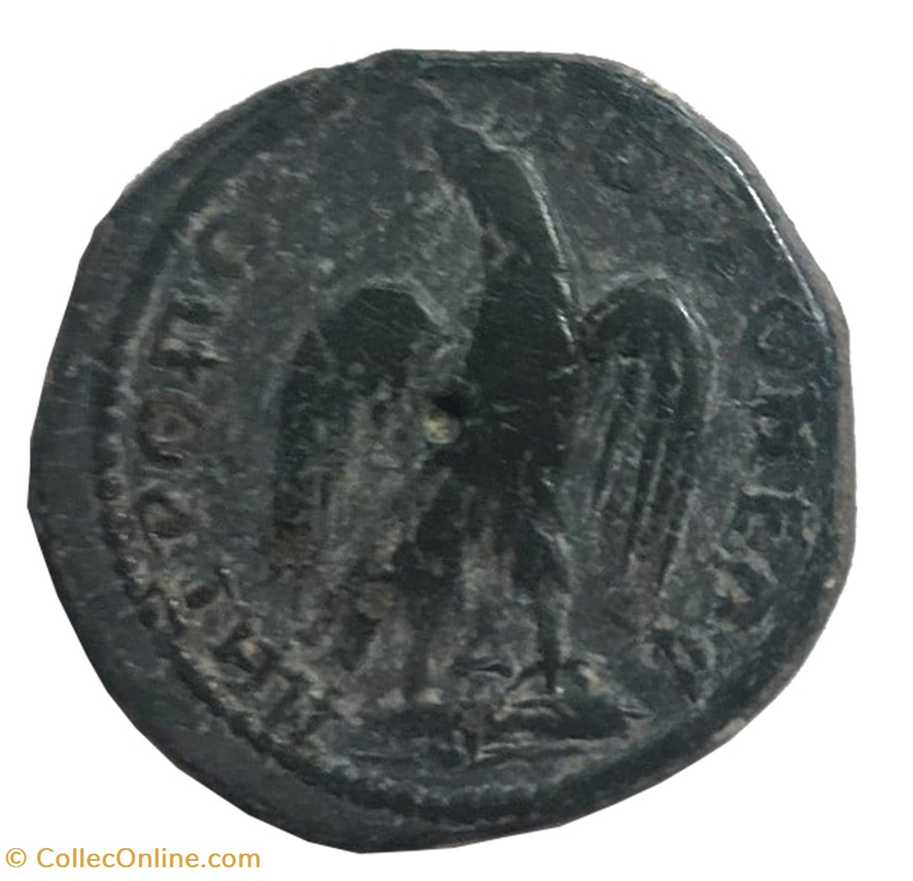 Tetrassaria Gordien aigle sur un foudre monnaies antiquite av jc ap romaines provinciales tetrassaria gordien aigle sur un foudre