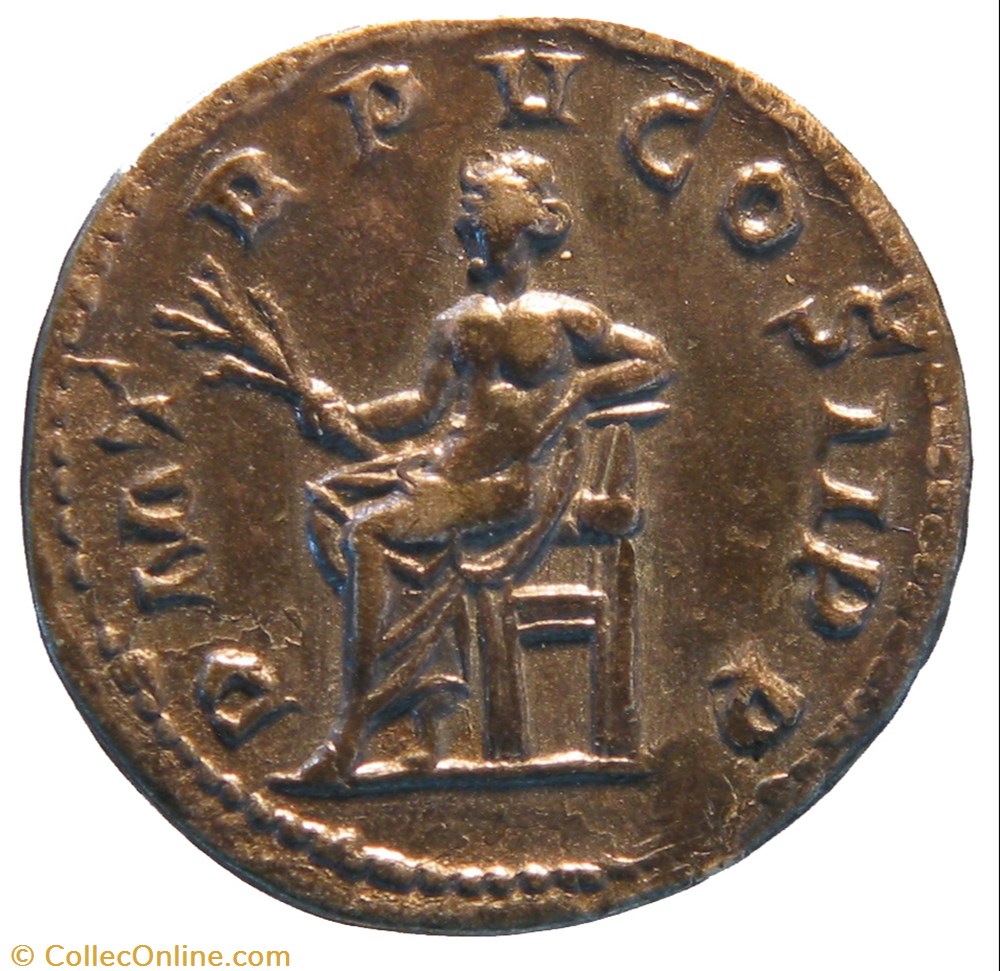 monnaie antique av jc romaine antoninien 4e emission apollon