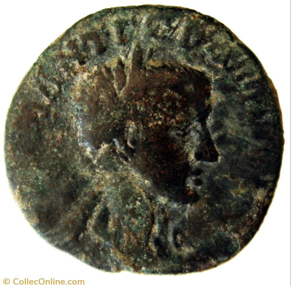 Tetrassaria réduit Gordien monnaie antique av jc ap romaine provinciale tetrassaria reduit gordien