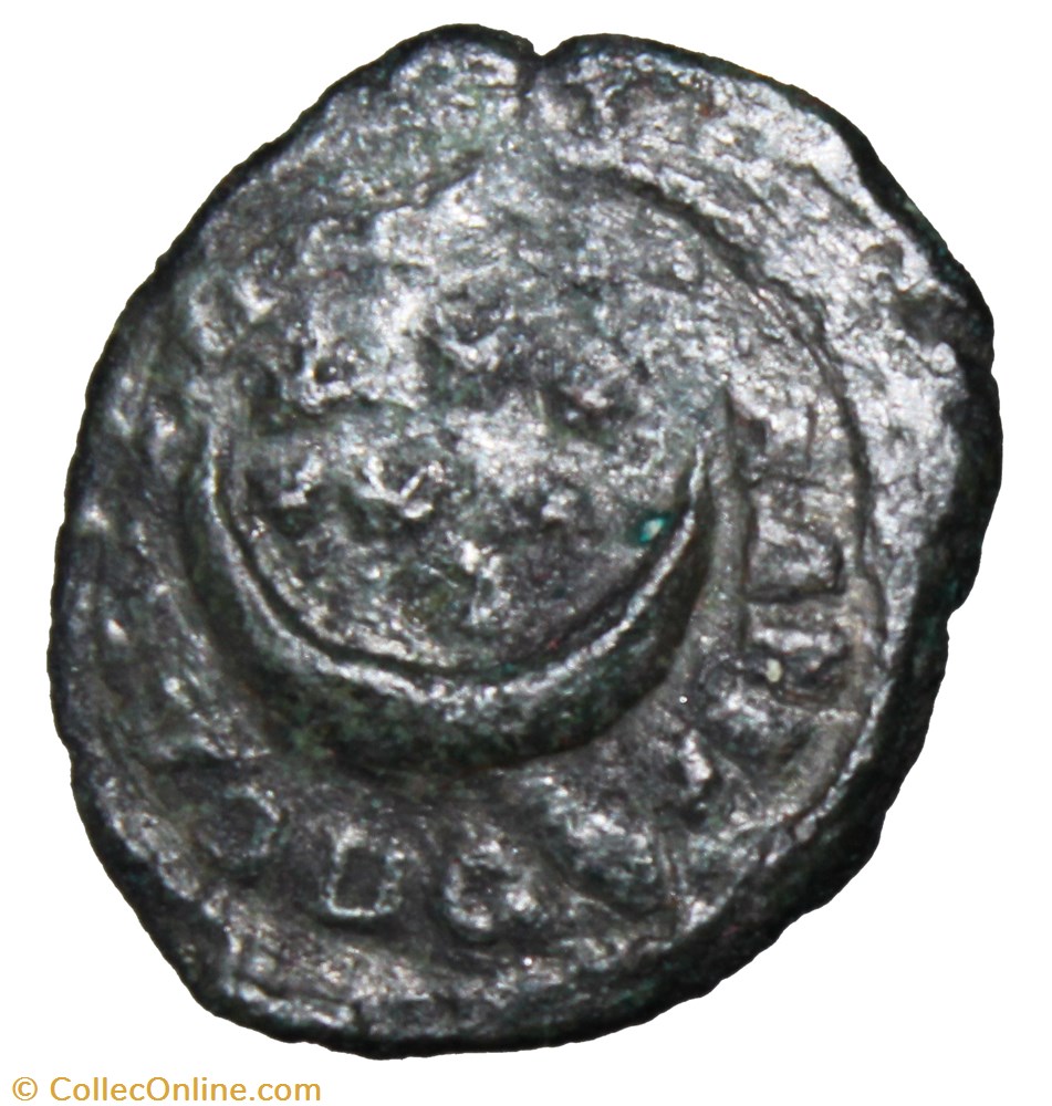 Gordien assarion croissant et étoiles monnaie antique av jc ap romaine provinciale gordien assarion croissant et etoiles