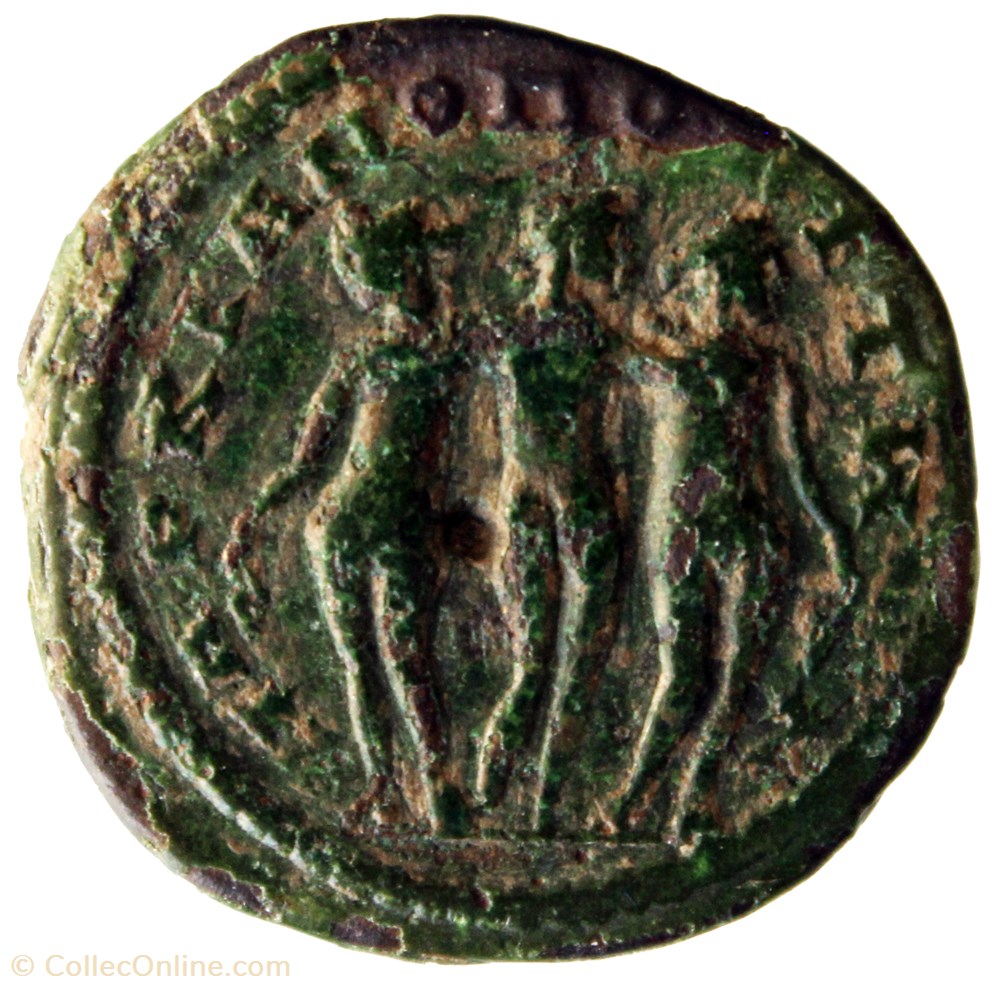 Triassaria 3 graces monnaie antique av jc ap romaine provinciale triassaria 3 graces