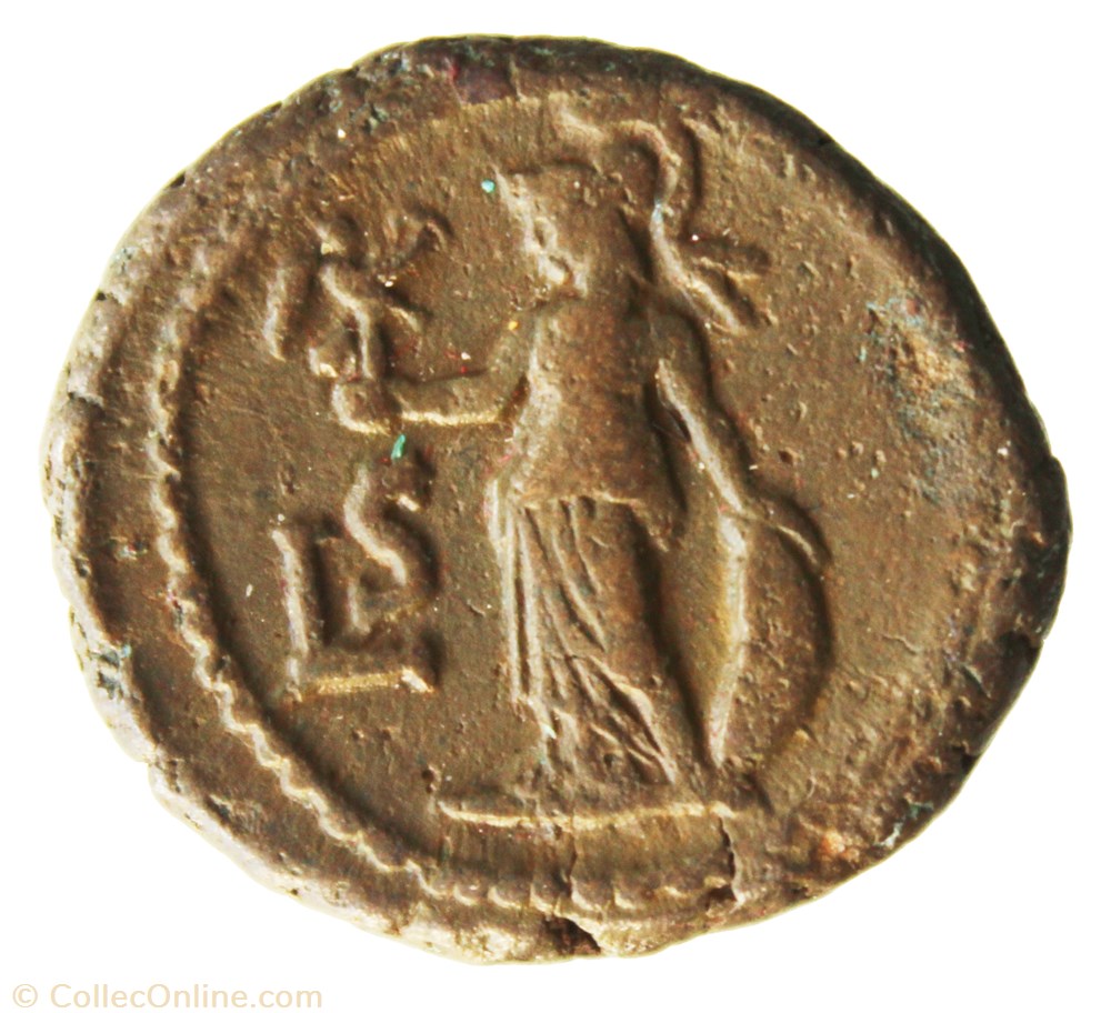 Gordien Auguste an 6 Athena monnaie antique av jc ap romaine provinciale gordien auguste an 6 athena