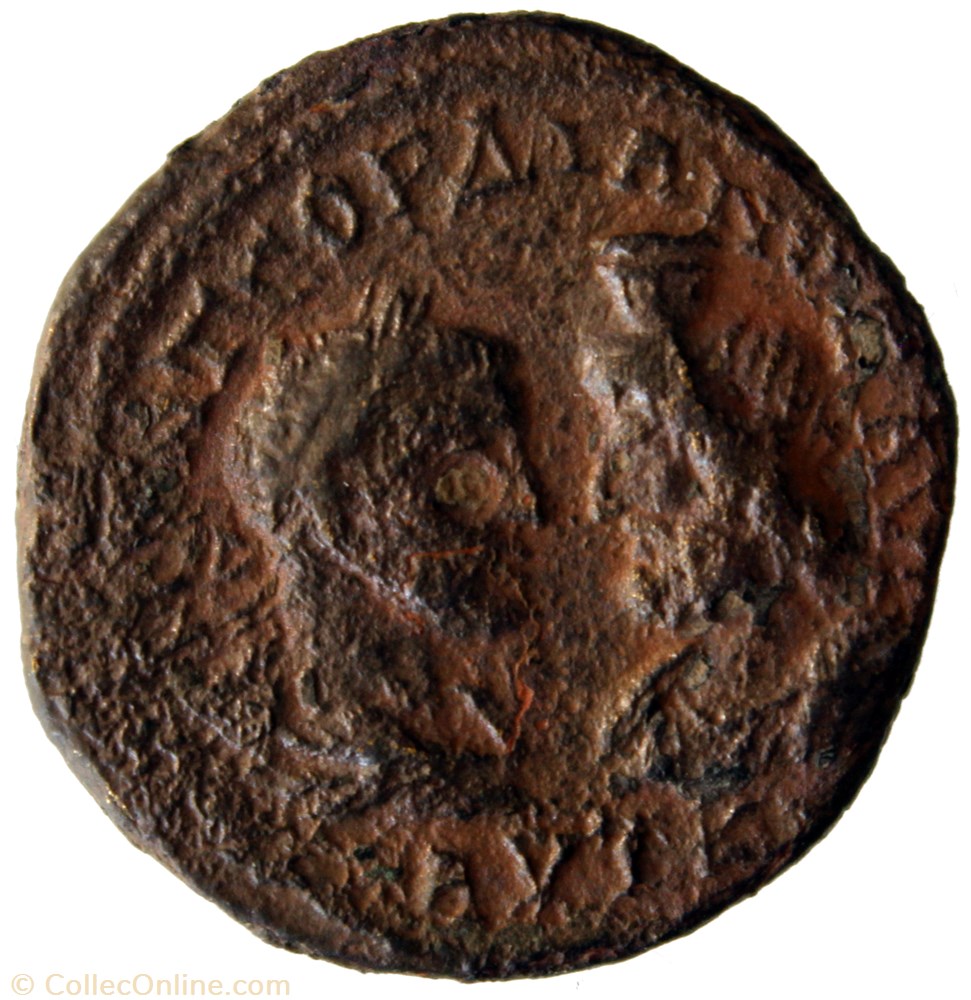 monnaie antique av jc romaine provinciale pentassaria gordien et sarapis zeus