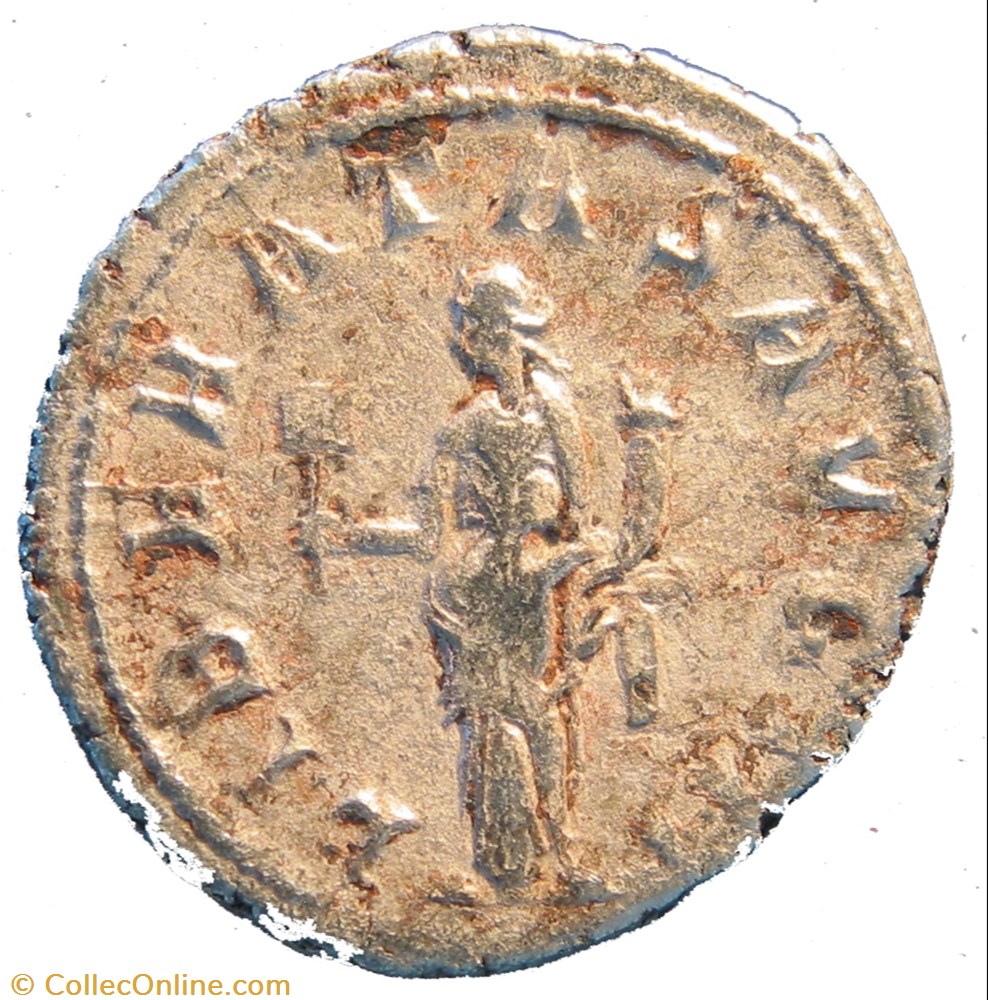 antoninien 3e émission 3e phase Liberalitas fautée monnaie antique av jc ap romaine antoninien 3e emission 3e phase liberalitas fautee
