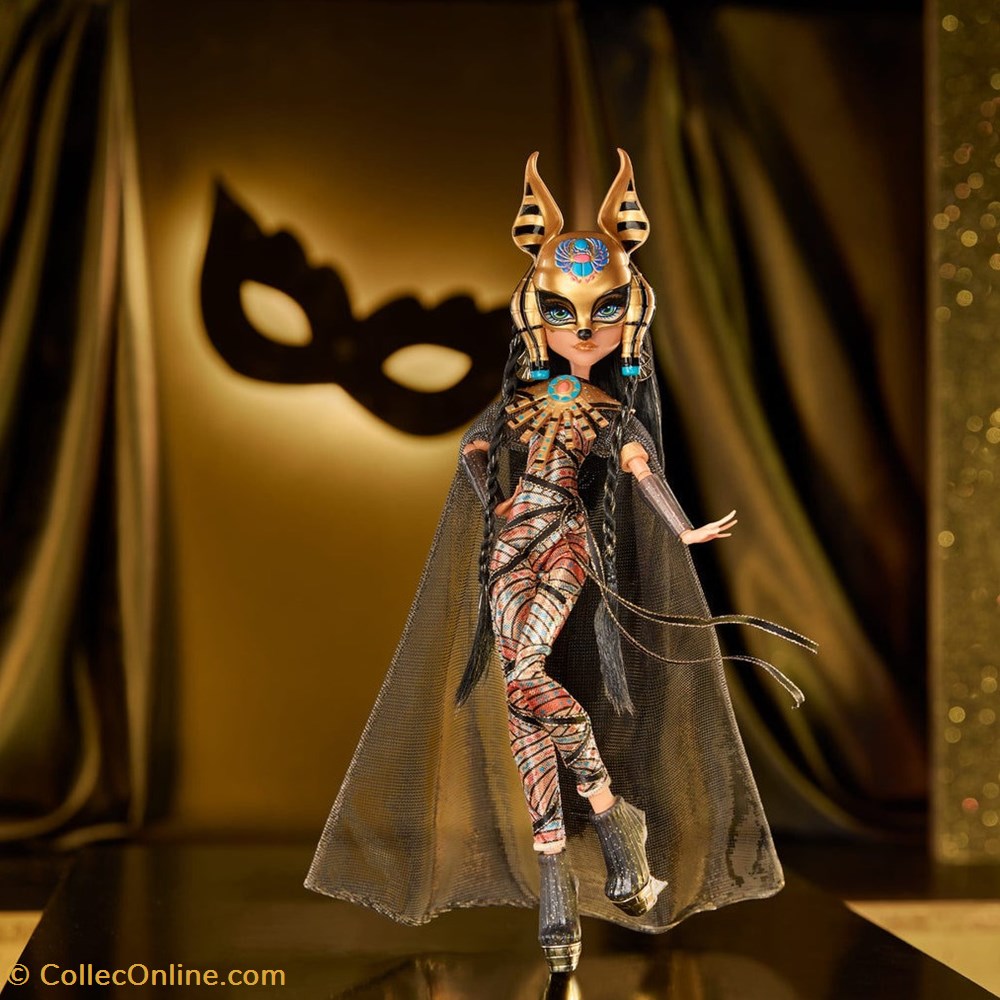 jeux societe jouets poupees monster high 2023 monster high haunt couture midnight runway cleo de nile doll sku hky82