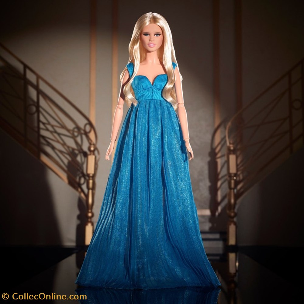 jeux de societe jouets poupees x2023 claudia schiffer barbie doll in versace gown sku hcb94