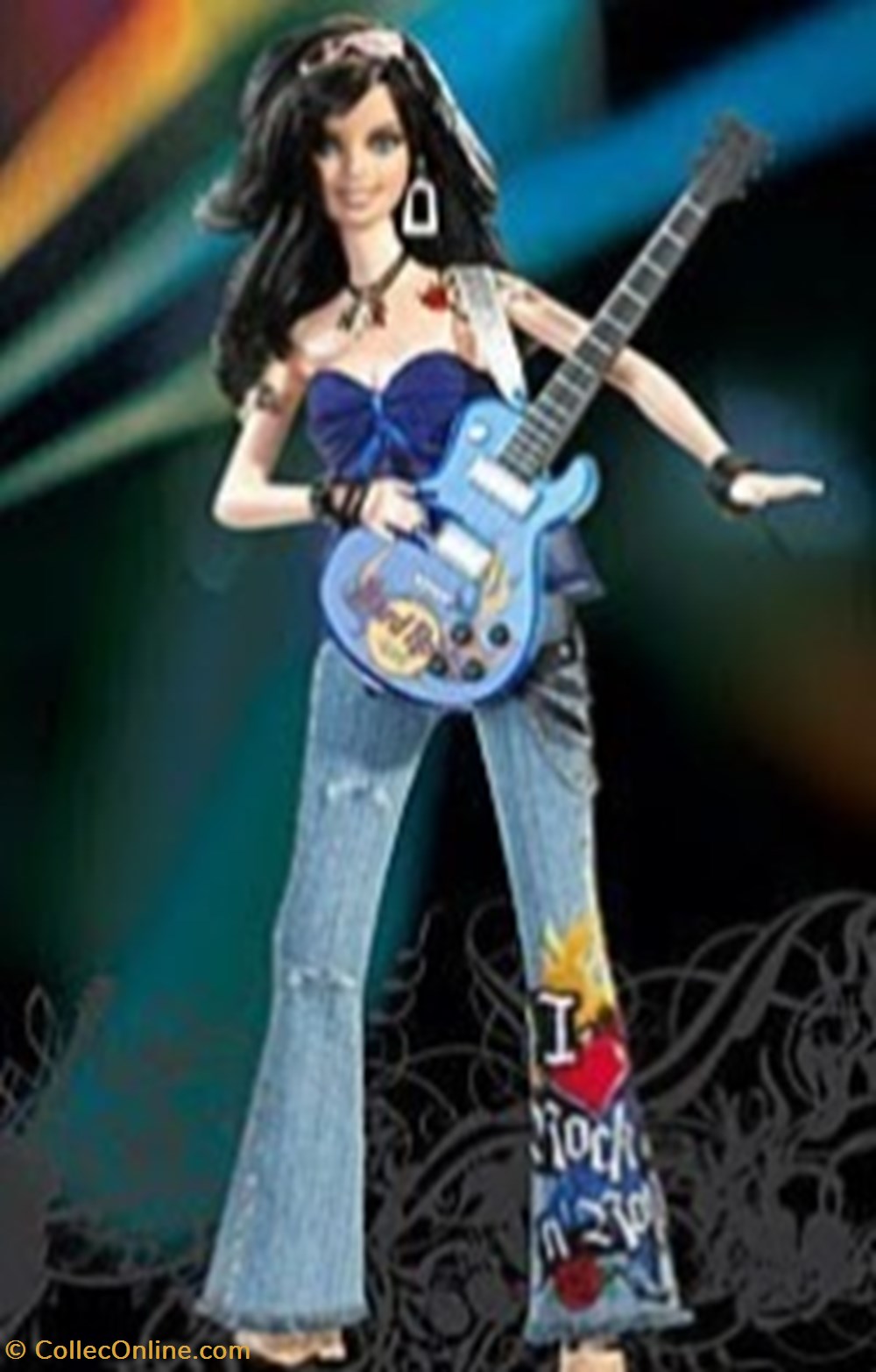x2005 - 2005 HARD ROCK CAFE BARBIE DOLL - SKU J0963 jeux de societe jouets poupees x2005 2005 hard rock cafe barbie doll sku j0963