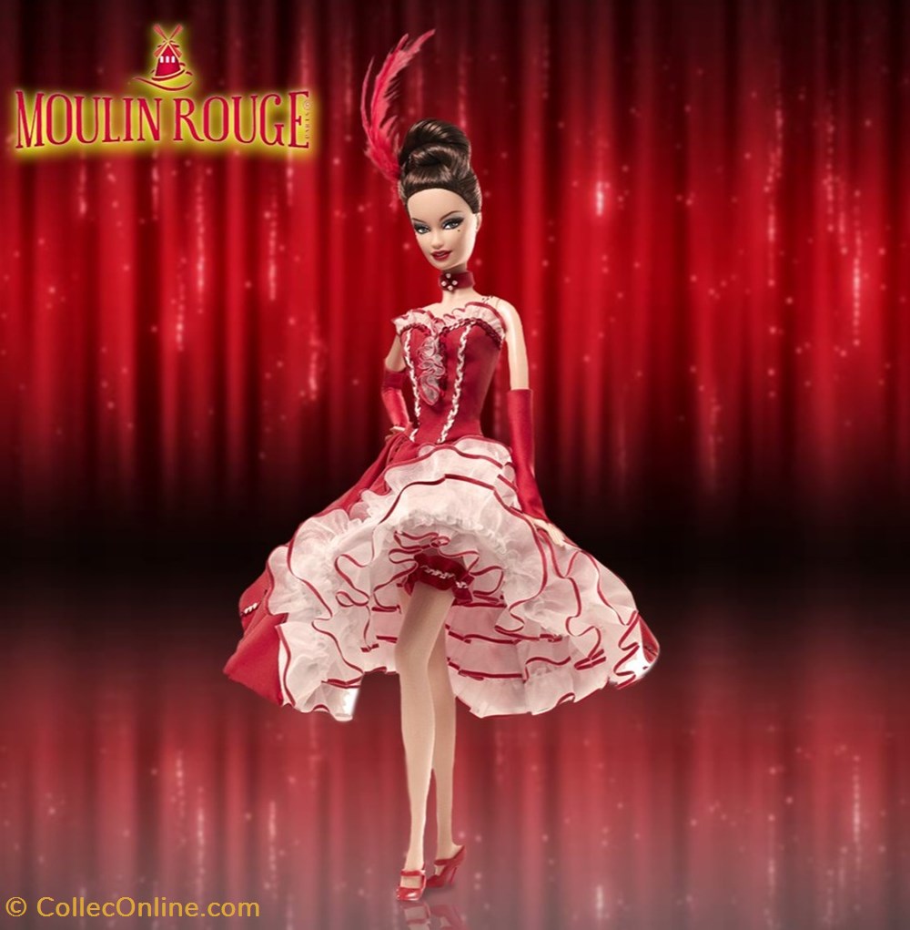 x2011 - MOULIN ROUGE BARBIE DOLL - SKU T7910 jeux de societe jouets poupees x2011 moulin rouge barbie doll sku t7910
