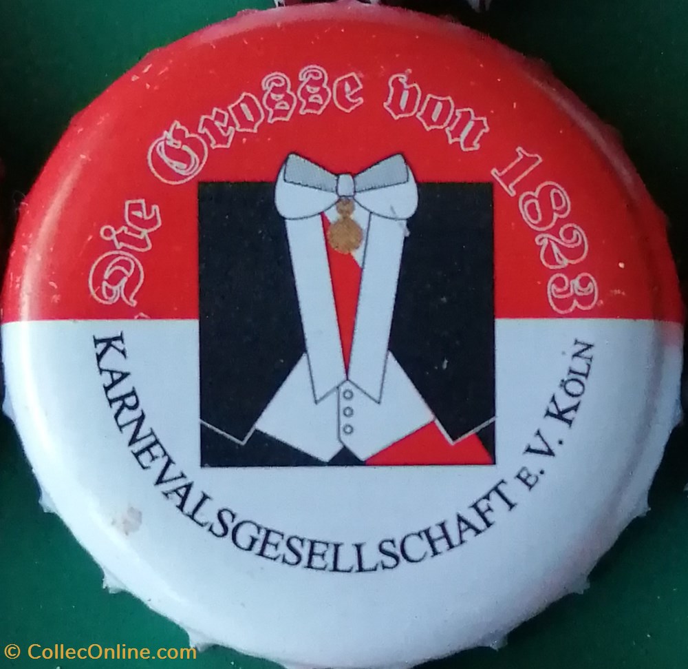capsules muselets biere gilden kolsch rouge blanche serie karneval 2015 costume allemagne