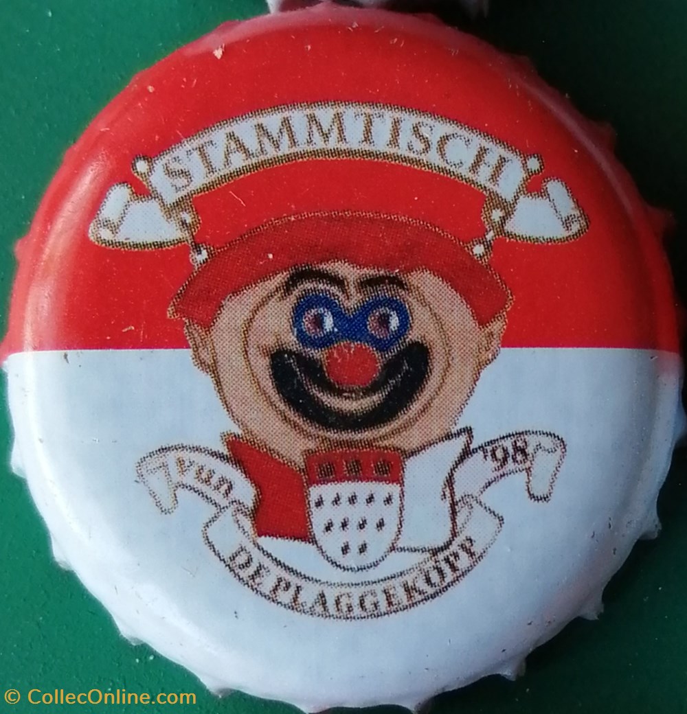 capsules muselets biere gilden kolsch rouge blanche serie karneval 2015 clown stammtisch allemagne