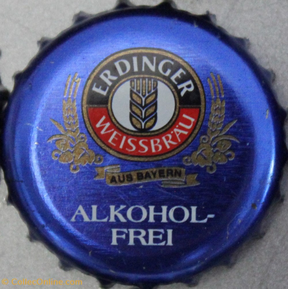 ERDINGER WEISSBRÄU capsules muselets biere allemagne erdinger weissbrau
