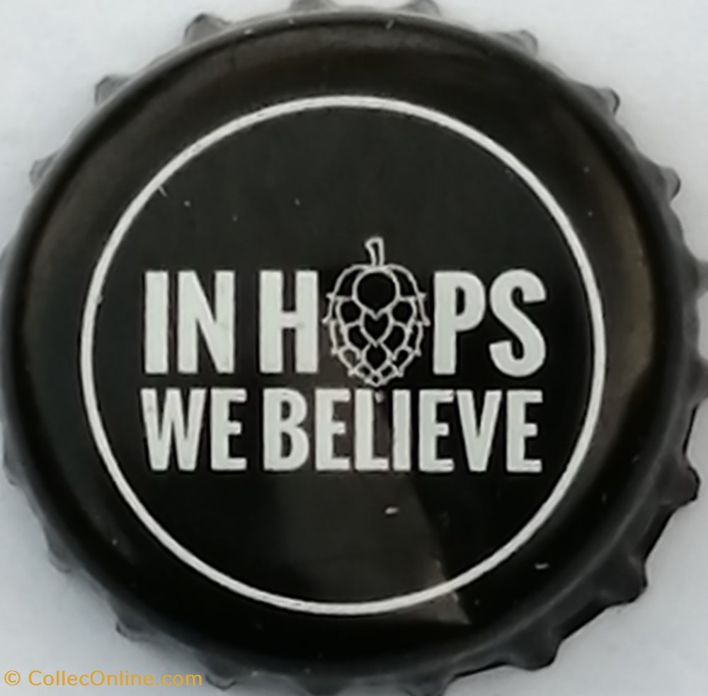IN HOPS WE BILIEVE capsules muselets biere roumanie in hops we bilieve