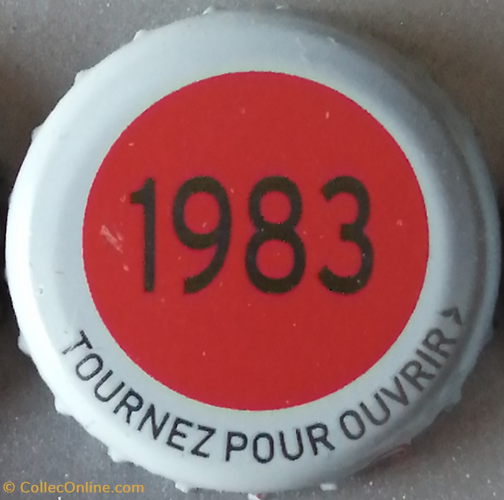 Série grise 1983 capsules muselets biere france serie grise 1983