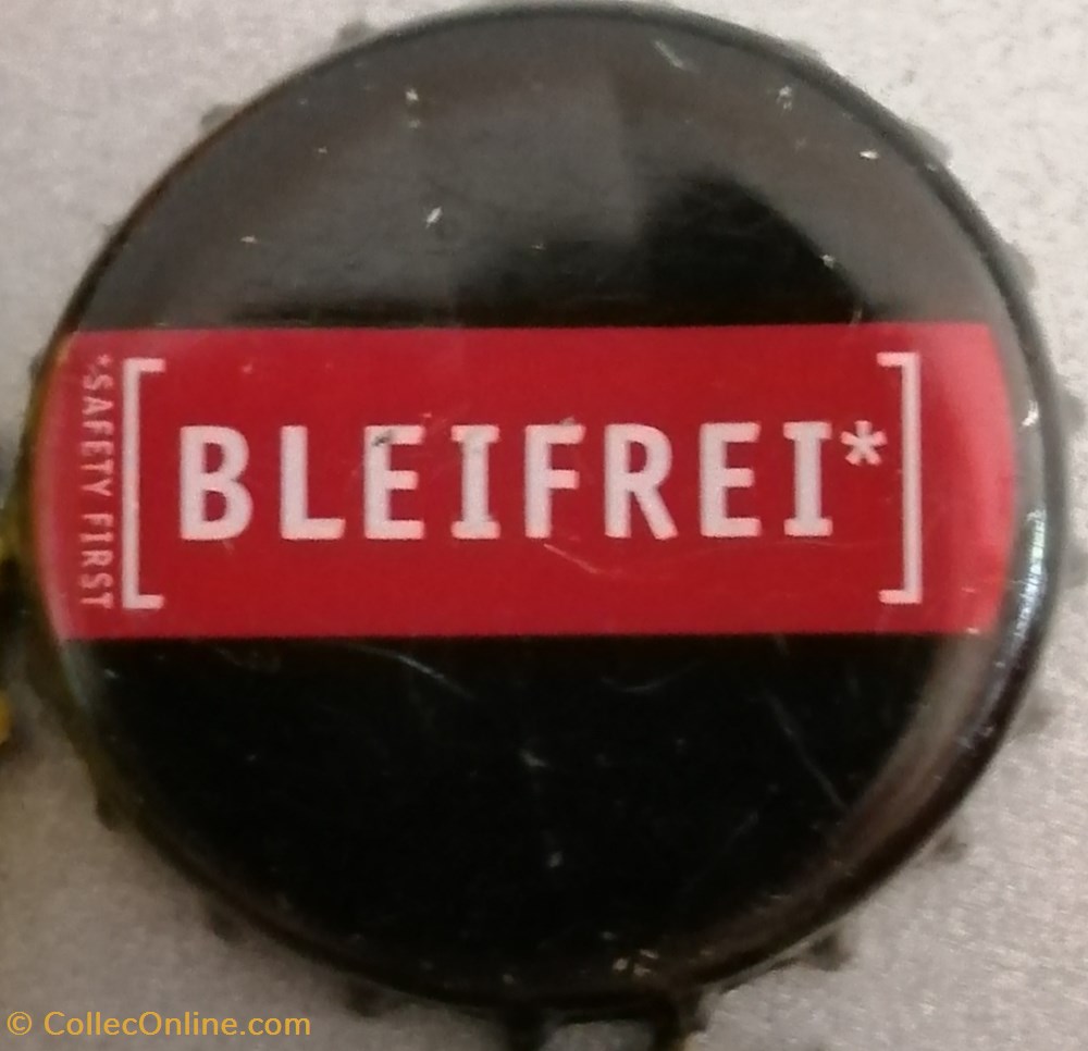 BLEIFREI capsules muselets biere allemagne bleifrei