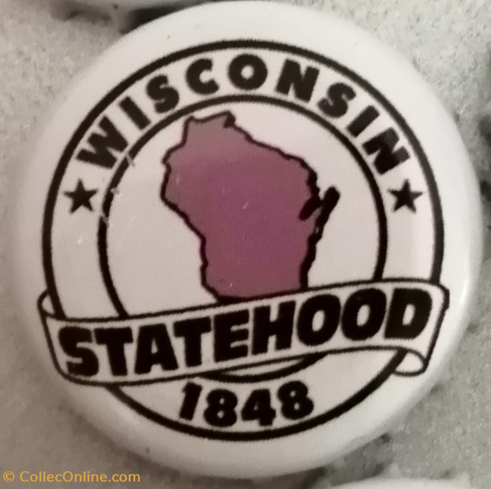 capsules muselets biere statehood blanche serie etats us wisconsin usa