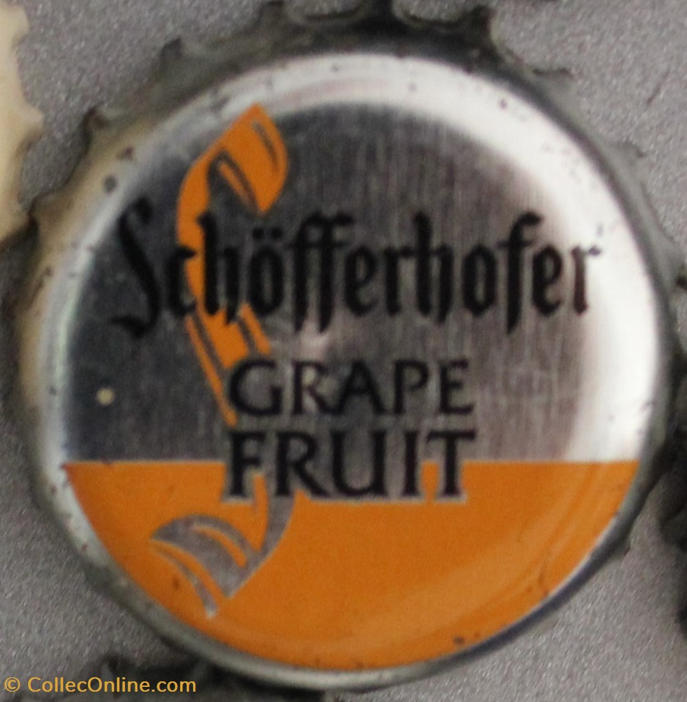 SCHOFFERHOFER capsules muselets biere allemagne schofferhofer