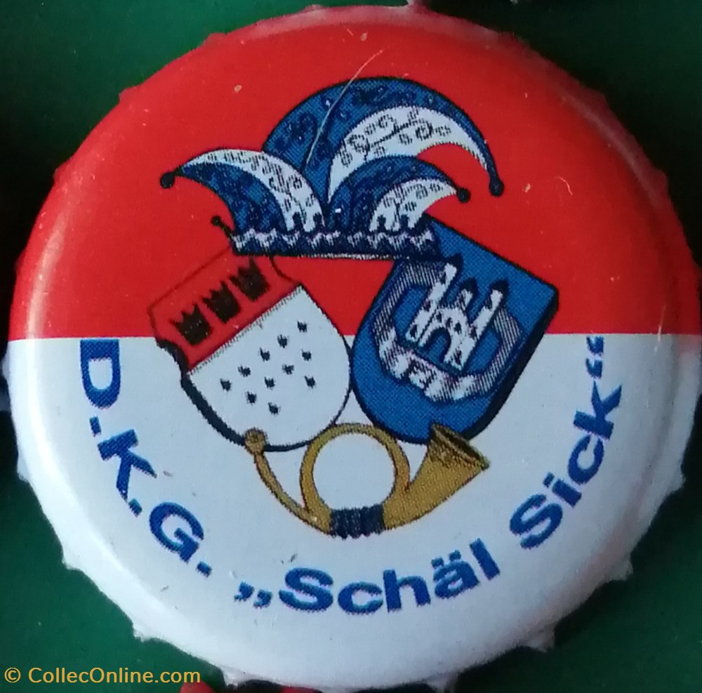 GILDEN KOLSCH rouge Blanche série karneval 2015 chapeau fou DKG Allemagne capsules muselets biere gilden kolsch rouge blanche serie karneval 2015 chapeau fou dkg allemagne