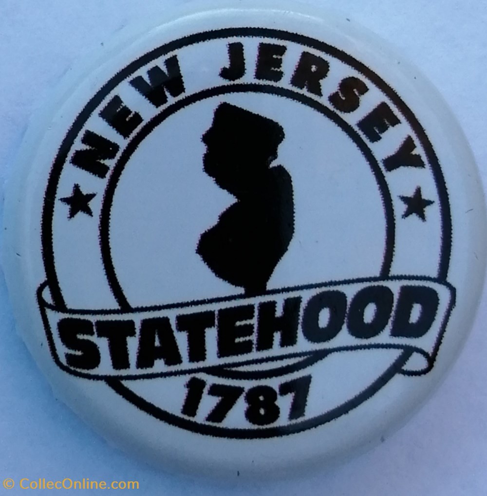 capsules muselets biere statehood blanche serie etats us new jersey usa