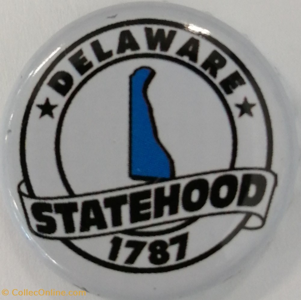 STATEHOOD-blanche-série États Us-Delaware-USA capsules muselets biere statehood blanche serie etats us delaware usa