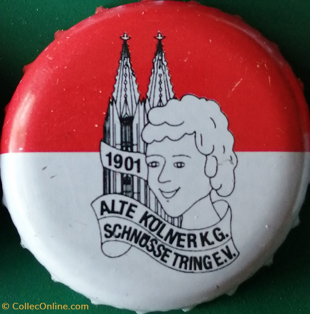 GILDEN KOLSCH rouge Blanche série karneval 2015 clochet visage Allemagne capsules muselets biere gilden kolsch rouge blanche serie karneval 2015 clochet visage allemagne