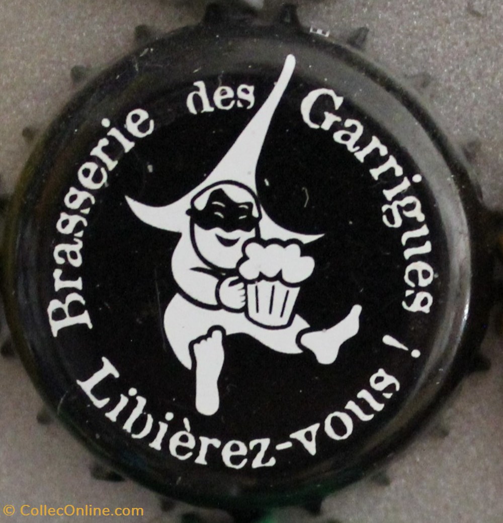 BRASSERIE DES GARRIGUES capsules muselets biere france brasserie des garrigues