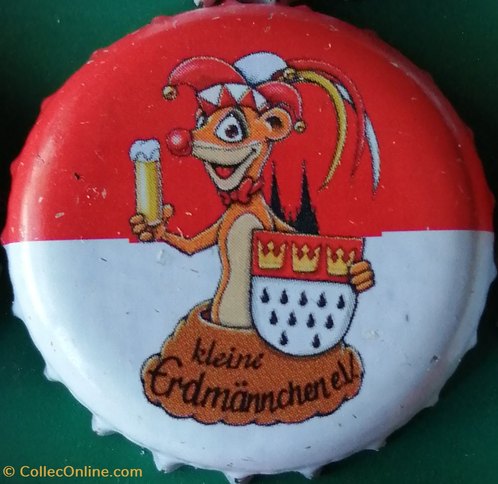 capsules muselets biere gilden kolsch rouge blanche serie karneval 2015 belette bouclier allemagne
