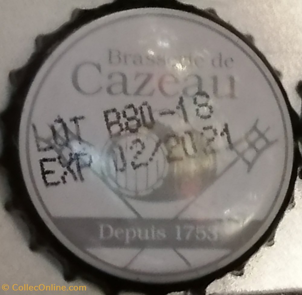 BRASSERIE DE CAZEAU capsules muselets biere belgique brasserie de cazeau