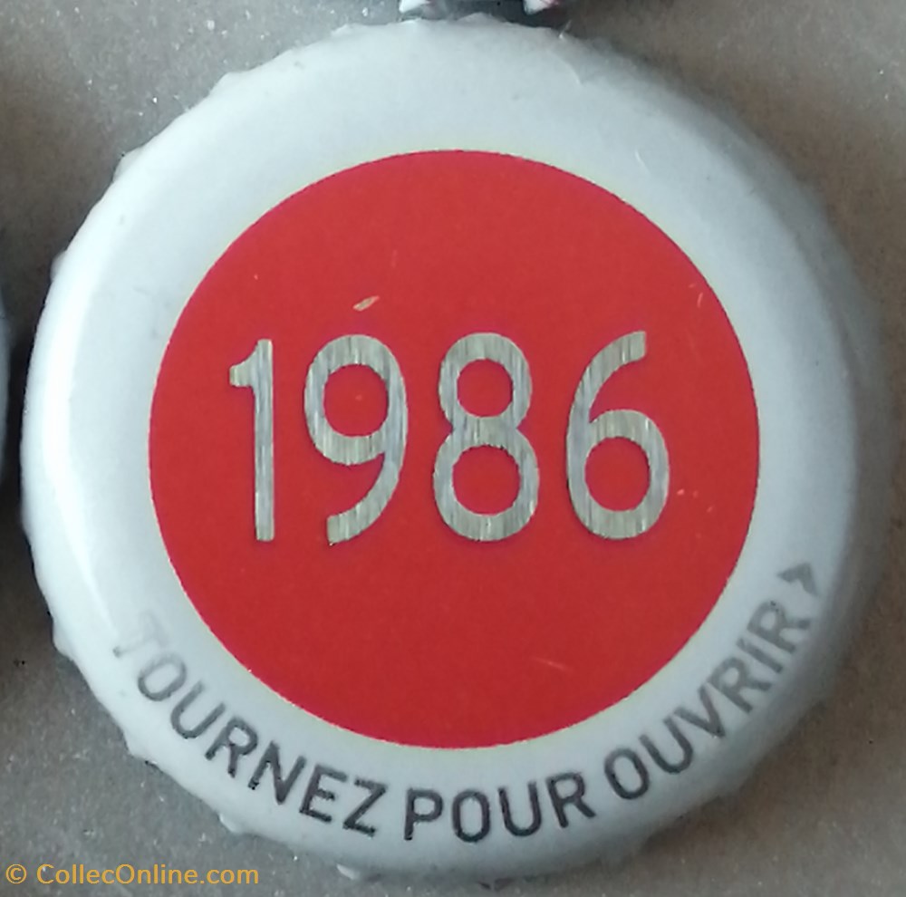 capsules muselets biere france serie grise 1986