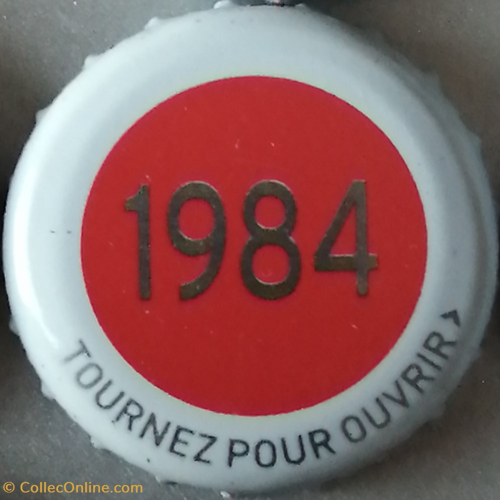 capsules muselets biere france serie grise 1984