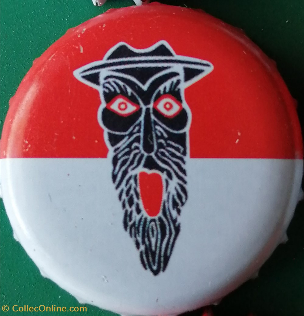 GILDEN KOLSCH rouge Blanche série karneval 2015 masque chapeau langue Allemagne capsules muselets biere gilden kolsch rouge blanche serie karneval 2015 masque chapeau langue allemagne