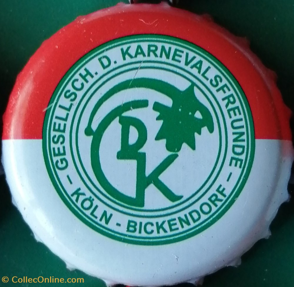 GILDEN KOLSCH rouge Blanche série karneval 2015 GDK vert Allemagne capsules muselets biere gilden kolsch rouge blanche serie karneval 2015 gdk vert allemagne