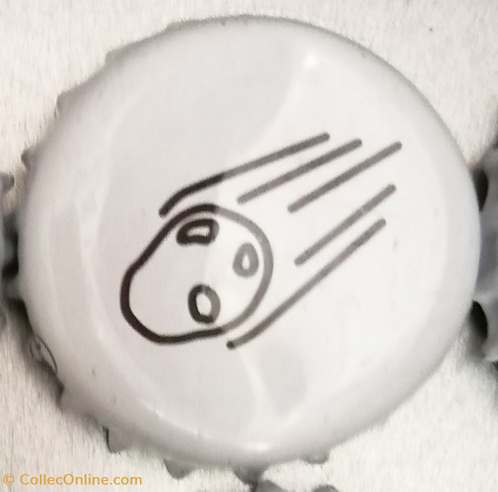 capsules muselets biere various beers serie blanche meteorite brasserie big bang beers france