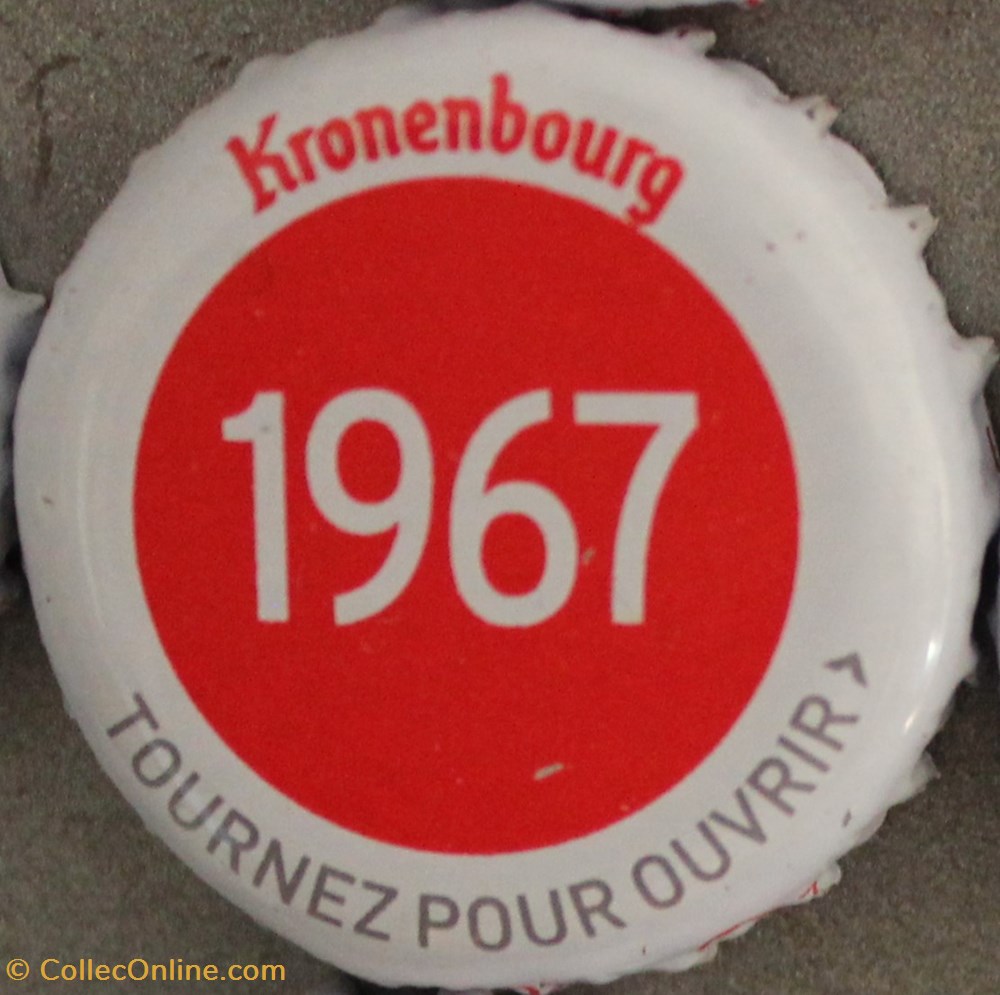 capsules muselets biere france serie blanche 1967