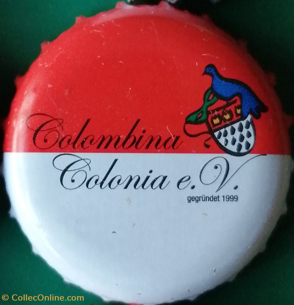 capsules muselets biere gilden kolsch rouge blanche serie karneval 2015 colombia colonia allemagne