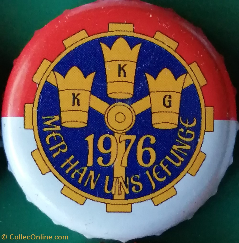 GILDEN KOLSCH rouge Blanche série karneval 2015 KKG 1976 Allemagne capsules muselets biere gilden kolsch rouge blanche serie karneval 2015 kkg 1976 allemagne