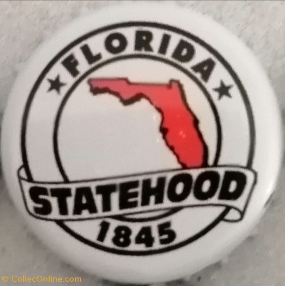capsules muselets biere statehood blanche serie etats us florida usa