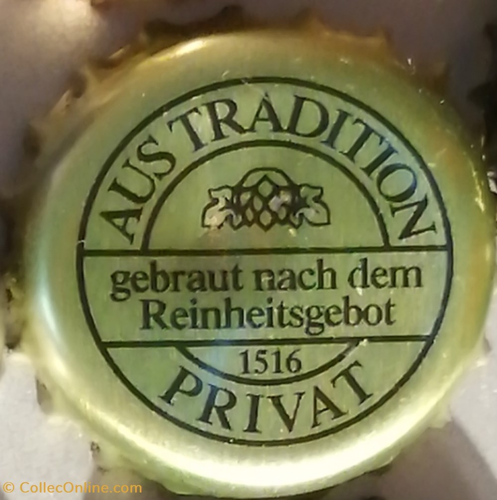 AUS TRADITION capsules muselets biere allemagne aus tradition