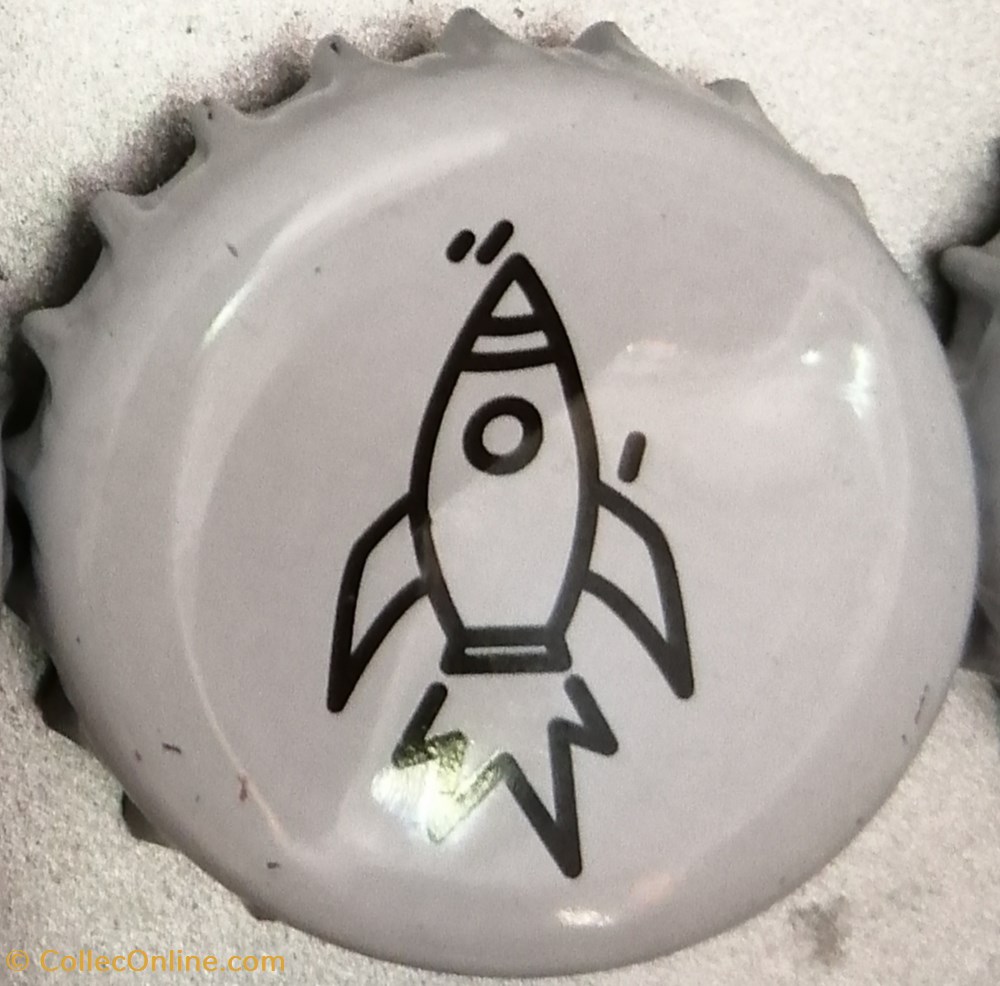 capsules muselets biere various beers serie blanche fusee brasserie big bang beers france