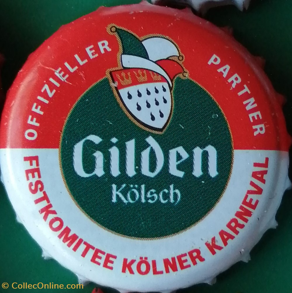 GILDEN KOLSCH rouge Blanche série karneval 2015 GILDEN Allemagne capsules muselets biere gilden kolsch rouge blanche serie karneval 2015 gilden allemagne