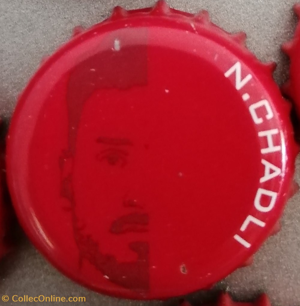 JUPILER-diables rouges-N-CHADLI-Belgique capsules muselets biere jupiler diables rouges n chadli belgique