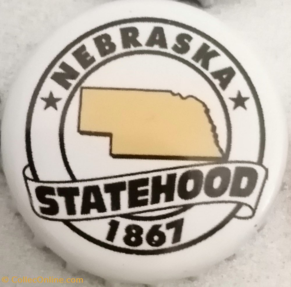 capsules muselets biere statehood blanche serie etats us nebraska usa