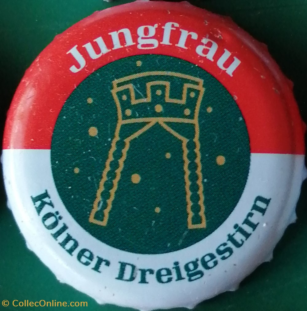 GILDEN KOLSCH rouge Blanche série karneval 2015 verte Jungfrau Allemagne capsules muselets biere gilden kolsch rouge blanche serie karneval 2015 verte jungfrau allemagne