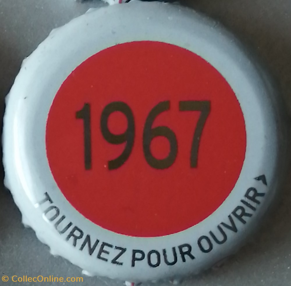 capsules muselets biere france serie grise 1967