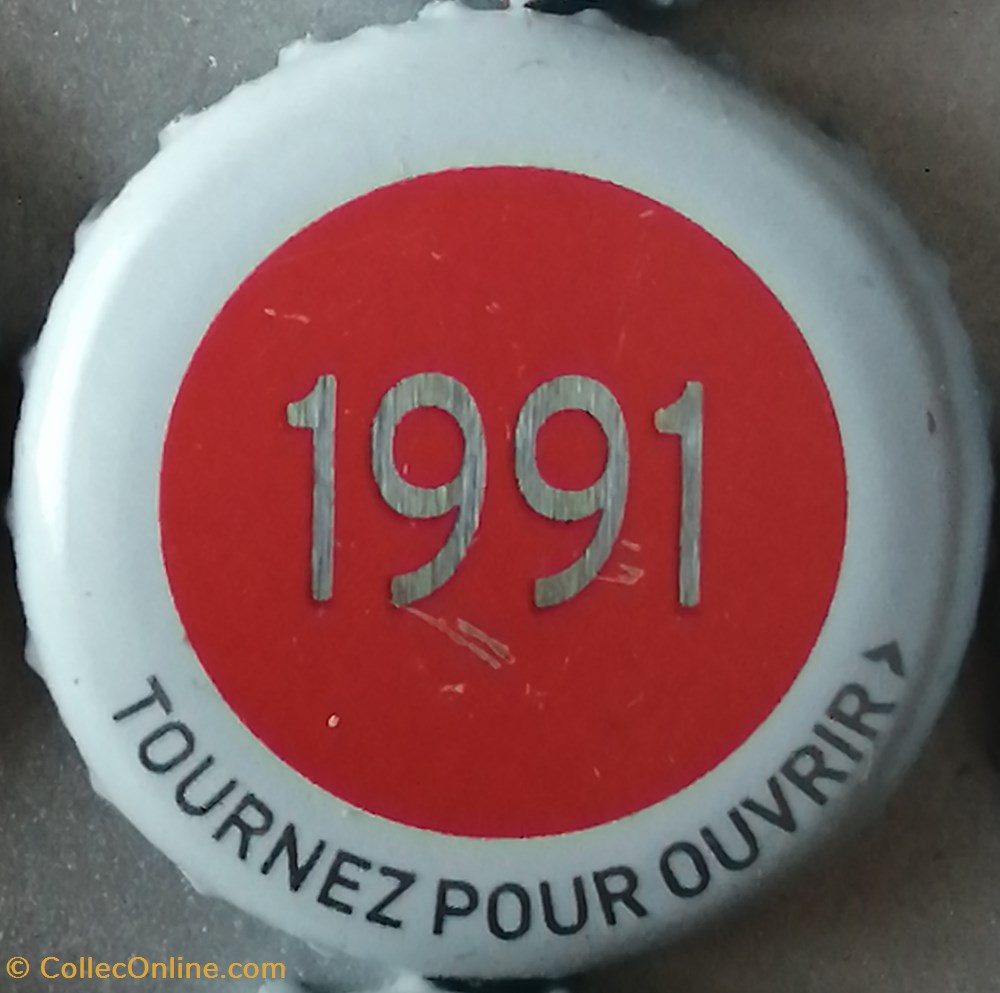 capsules muselets biere france serie grise 1991