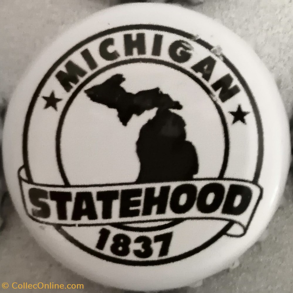 capsules muselets biere statehood blanche serie etats us michigan usa