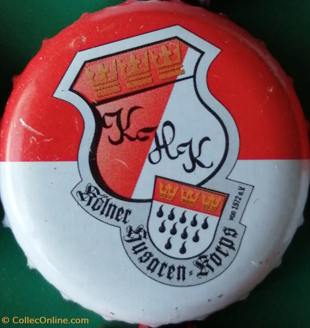 GILDEN KOLSCH rouge Blanche série karneval 2015 blazon KHK Allemagne capsules muselets biere gilden kolsch rouge blanche serie karneval 2015 blazon khk allemagne