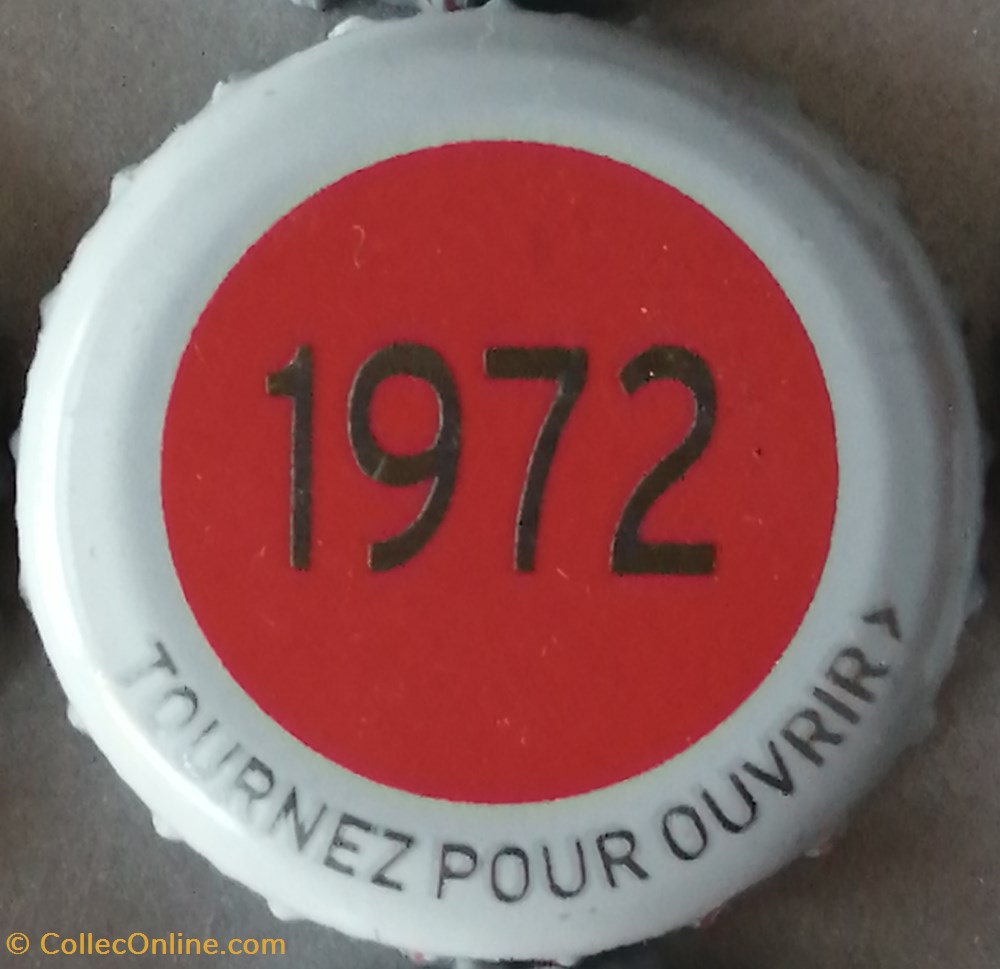 capsules muselets biere france serie grise 1972