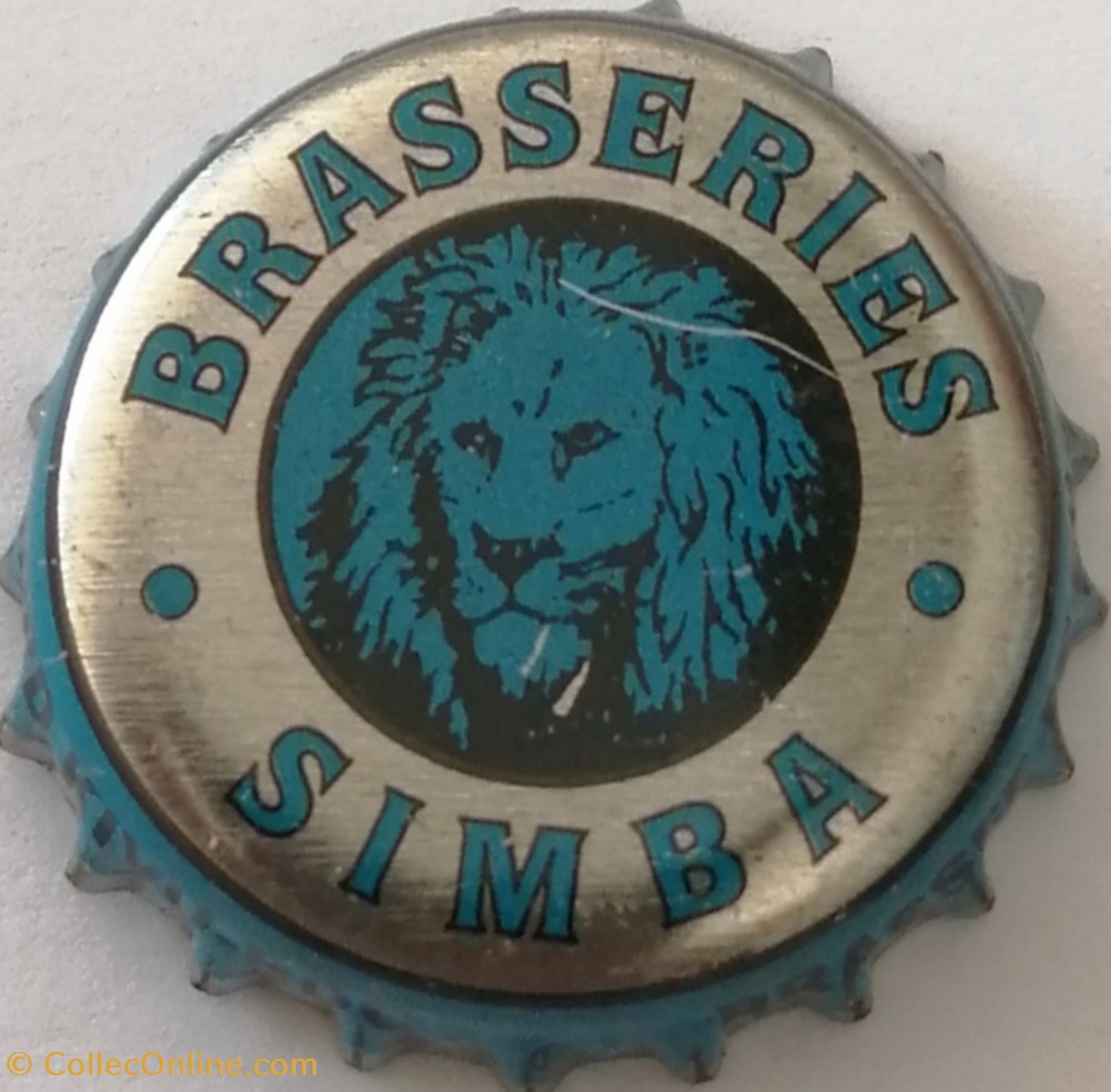 SIMBA capsules muselets biere congo simba